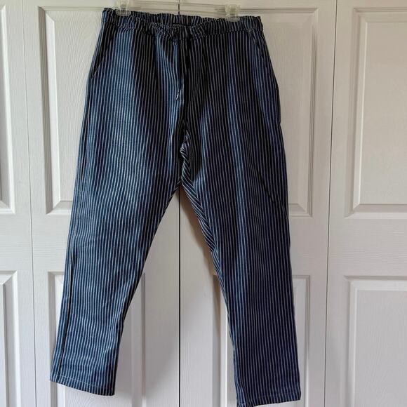 NWOT Major Threads men’s XXL Jastillana Zip Trousers Track Stripe Denim. Stack - Picture 1 of 9